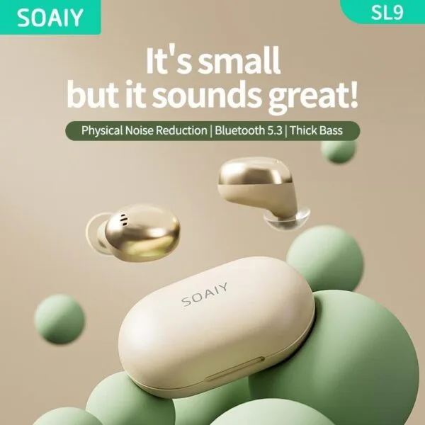 Sony Ericsson SOAIY SL9 True Wireless Earbuds Bluetooth 5.3 AI Noise Canceling Built-in Mic Waterproof IP54 Game Mode UP TO 30HRS - Image 2