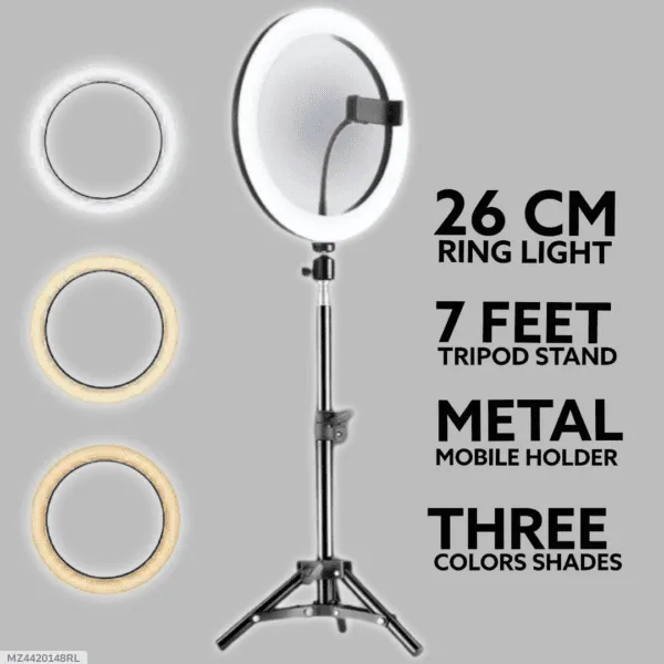 26CM Ring Light With Tripod Stand - Image 3