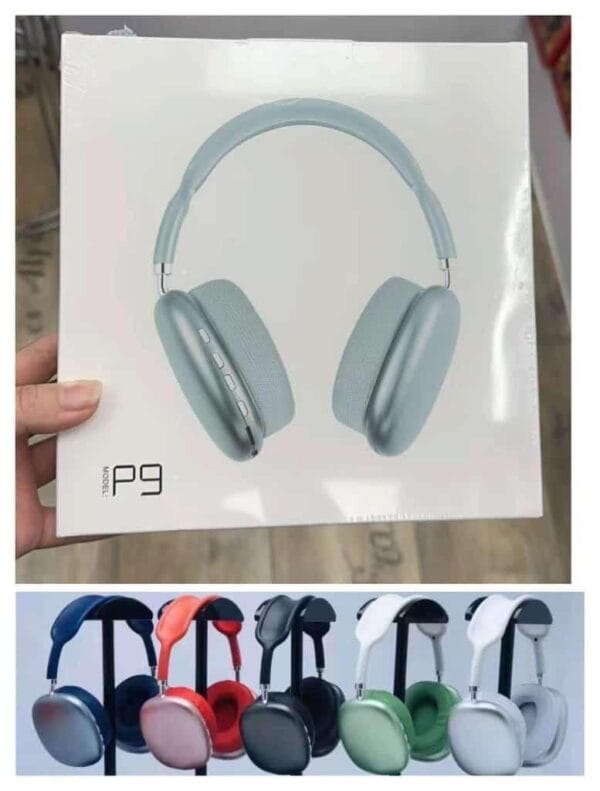 Wireless Bluetooth Headphones Adjustable Over-The-Ear Stereo Headset – Model: P9 (Random color)