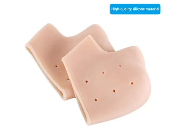 Pair of half Heel Pain Anti Crack Silicone Set - Anti Crack  For Pain Relief Unisex With Box - Image 2