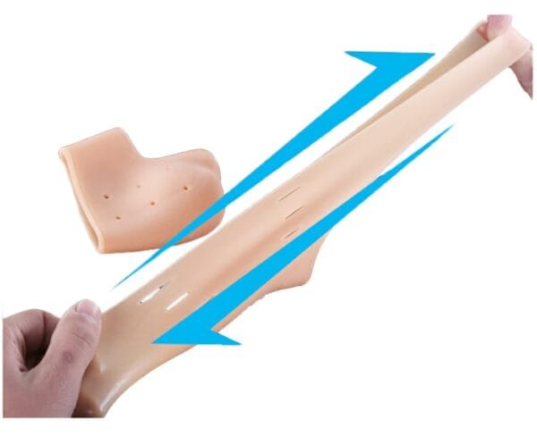 Pair of half Heel Pain Anti Crack Silicone Set - Anti Crack  For Pain Relief Unisex With Box - Image 5